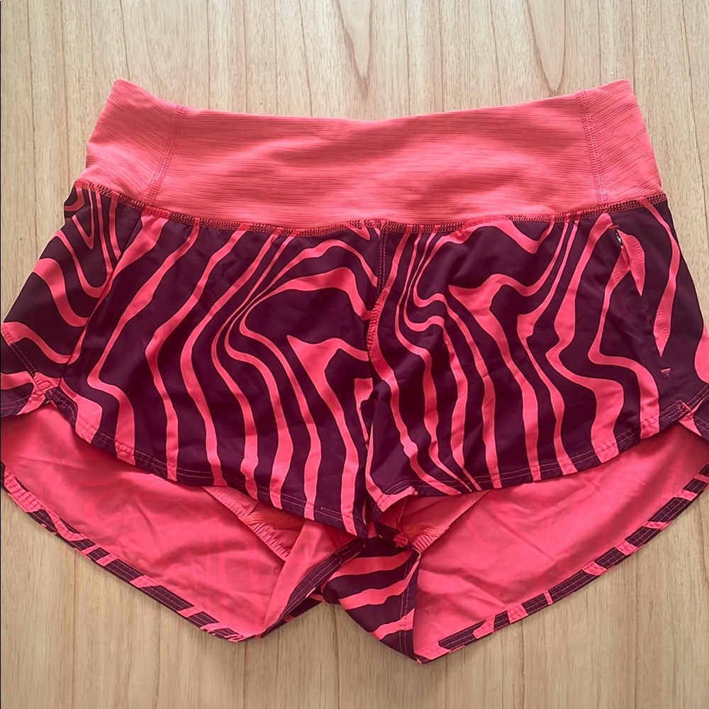 Outdoor Voices Red Athletic Shorts